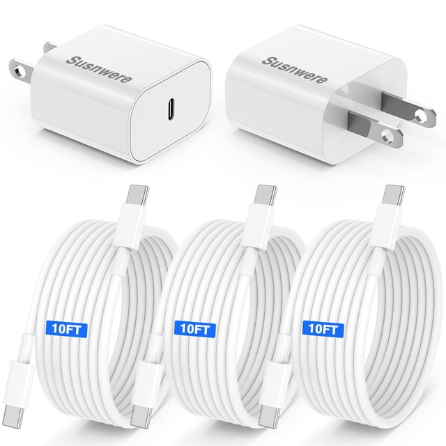 Bloque de carga Susnwere original USB-C de 20 W para iPhone 15/16