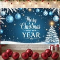 thumbnail image 5 of Festive Design Merry Christmas Snowflake Holiday Banner Happy New Year Celebration for Winter Party Home Wall Decor Seasonal Festivity, 5 of 9