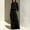 Black, variant on Morttic Women's High Neck Puff Long Sleeve Top & High Waist Wide Leg Pants with Side Pockets 2 Piece Outfit Loose Casual Set Navy Blue,S