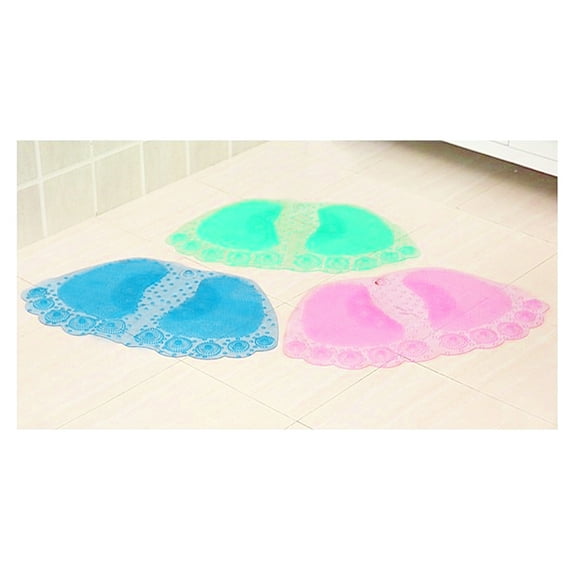 OUNONA Anti-slip Bathroom Mat Non Shower Bath Mat Suction Cup Pad for Shower Stall and Floor (Pink)