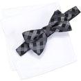 thumbnail image 1 of Alfani Conjunto de corbata con lazo y estampado geométrico para hombre, negro, clásico (57 a 59 pulg.), 1 of 1