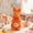 Orange, variant on ChicYu Easter Flocked Bunny Figurines Realistic Desktop Ornaments Cute Easter Themed Decor for Home Living Room Tabletop Party Decoration