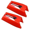 thumbnail image 3 of 1 Paire Aiguille de Gramophone Vintage Rouge, Pièce de Rechange Accessoires pour Tourne-Disque, 3 of 6