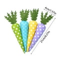 thumbnail image 3 of JHEHF Pack Of 4 Easter Carrots Decor Colorful Handmade Filled Easter Carrots Easter Basket Stuffers Vase Filler Tiered Tray DIY Decor Farmhouse Party Supply, 3 of 6