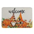thumbnail image 1 of Giyblacko Carpet Door Mats Entry Way Door Mat Indoor Thanksgiving Welcome Happy Ha Rvest Happy Fall Pumpkin Print Color Block Non Slip Funny Rugs, 1 of 1