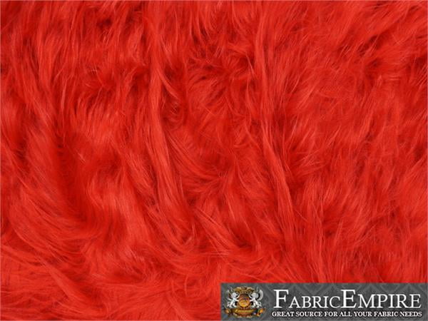 faux red fur