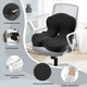 thumbnail image 4 of Cojin De Asiento Soporte Lumbar Respaldo Sillas Auto Oficina Malubero Negro, 4 of 5