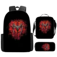 thumbnail image 3 of Juego de 3 mochilas para estudiantes de Disney Spider Man, estuche para lápices, bolsa para el almuerzo, arnés con cojín de aire resistente al desgaste para niños, mochila escolar impermeable, 3 of 5