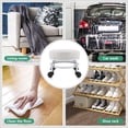thumbnail image 4 of ANHXN Low Roller Seat PU Leather Rolling Stool with Wheels for Manicure, Mechanic,Home Office, Garage Shop, 4 of 13