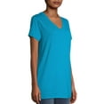 thumbnail image 2 of Hanes Short Sleeve Flowy V-Neck T-Shirt (Women's), 2 of 6