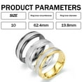 thumbnail image 2 of 3PCS Anillo de titanio de 6 mm Joyería de acero inoxidable Anillo de hombre mate esmerilado Alianza de boda Ajuste cómodo Tamaño 7-10, 2 of 7