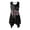 1776 Spirit, variant on HELLHERO Sunset Palm Trees Sleeveless Sundress for Work Beach Vacation, Side Pockets Pleated Ladies Round Neck Sleeveless Midi Dress