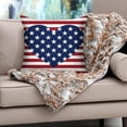 thumbnail image 5 of Dmlowu 4th of July Decorations Pillow Covers 18x18" Luxury Soft Throw Pillow Covers Warm Independence Day Patriotic Couch Pillow Covers for Living Room Bed Sofa, 5 of 6