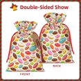 thumbnail image 2 of Pofeuu Color Donut Print Burlap Bags with Drawstrings Drawstring Gift Bags Pouch Bag for Thankgiving Birthday Party Gift Wrapping Treats and Party Favors-Medium, 2 of 9