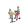thumbnail image 3 of Tabouret Oscillant Chaise de Bureau Debout Ergonomique Haute Hauteur Réglable Assis-Debout Bureau Équilibre Barre de Dessin Pivotante Appui Perchoir Perchoir Pivotement Élevé 360 Ordinateur pour Adultes Enfants Actif Assis Rouge, 3 of 4