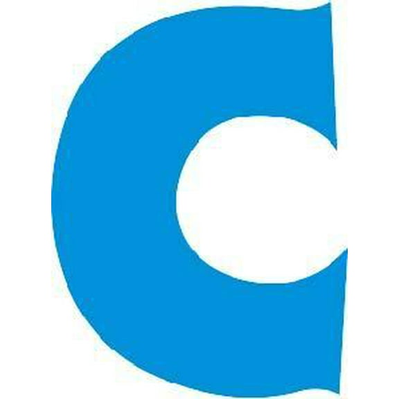 Classic Alphabetical Letter C Stock Illustration Cartoon Character Wall Art Sticker Vinyl Decals Girls Boys Children Kids Room House Wall Decor Removable Sticker Peel and Stick (40x20 inch)