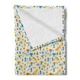 thumbnail image 2 of Spring Soft Flannel Fleece Blanket, Colorful Compoistion of Nature with Blossoming Flowers and Insects Simplistic Design, Cozy Plush for Indoor and Outdoor Use, 60" x 80", Multicolor, by Ambesonne, 2 of 5