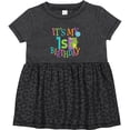 thumbnail image 3 of Inktastic Cute First Birthday Monster 1 Year Old Girls Baby Dress, 3 of 5