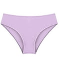 thumbnail image 3 of YUUMIN Girls Solid Color Swim Brief Triangle Bikini Bottoms Swim Underpants Gymnastics Dance Tights Shorts Lavender 12, 3 of 5