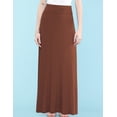 thumbnail image 3 of Made by Johnny Women's Fold-Over Maxi Skirt L RUST, 3 of 6