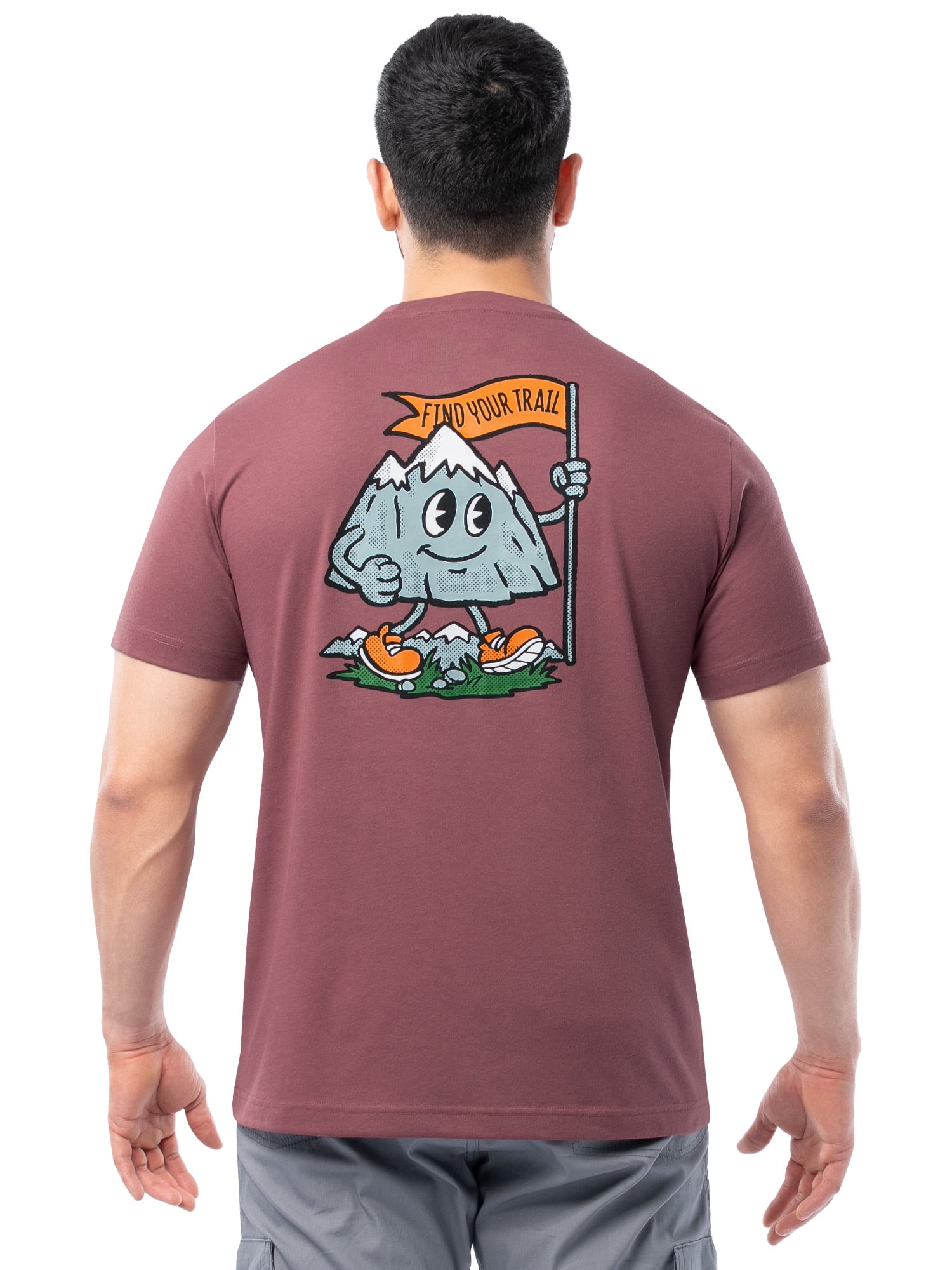Ozark Trail Men's Active Graphic Tee with Short Sleeves, Sizes S-3XL