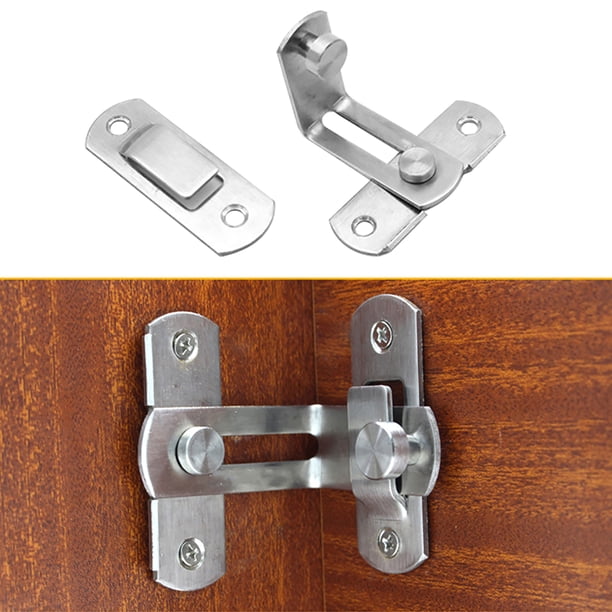 Cerradura de puerta - Paquete de 2 cerraduras de perno de puerta de seguridad de acero inoxidable para seguridad en el hogar