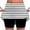 White, variant on DailyTrove Women Striped Skort Casual High Waist Athletic Skirt with Built-in Shorts