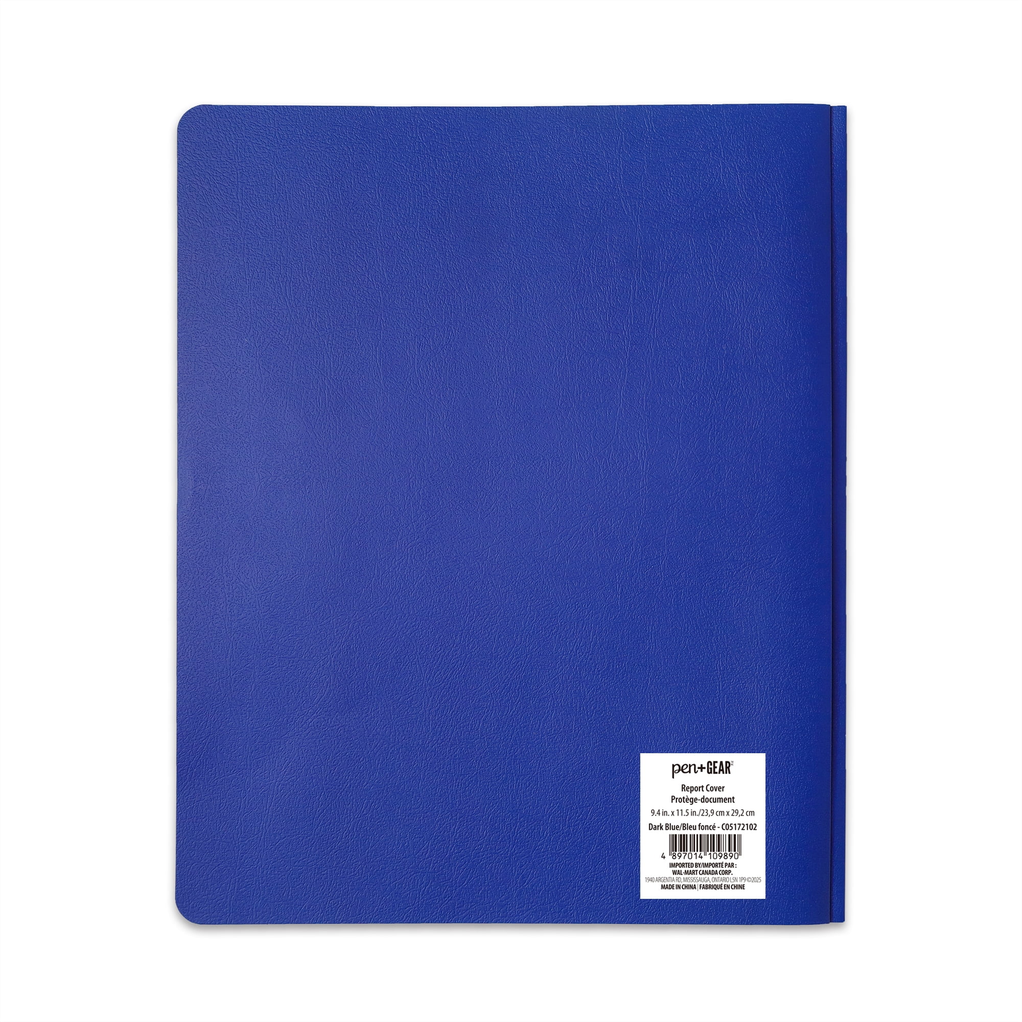 PEN+GEAR DARK BLUE REPORT COVER, 9.4" x 11.5", DARK BLUE