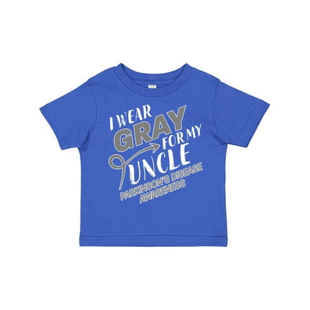 

Inktastic I Wear Gray for My Uncle- Parkinsons Disease Awareness Gift Toddler Boy or Toddler Girl T-Shirt