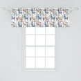 thumbnail image 2 of Ambesonne Llama Window Valance, Cartoon Design, 54" X 18", Multicolor, 2 of 3
