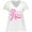 AA-White, variant on Inktastic Faith Hope Cure Breast Cancer Awareness Women's Plus Size V-Neck T-Shirt
