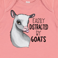 thumbnail image 4 of Inktastic Easily Distracted by Goats Cute Goat Boys or Girls Baby Bodysuit, 4 of 5