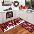 thumbnail image 1 of ¡Ofertas navideñas en liquidación! PRETXORVE - Juego de tapetes navideños para cocina, tapetes navideños para pies, tapetes decorativos para fiestas, 1 of 3