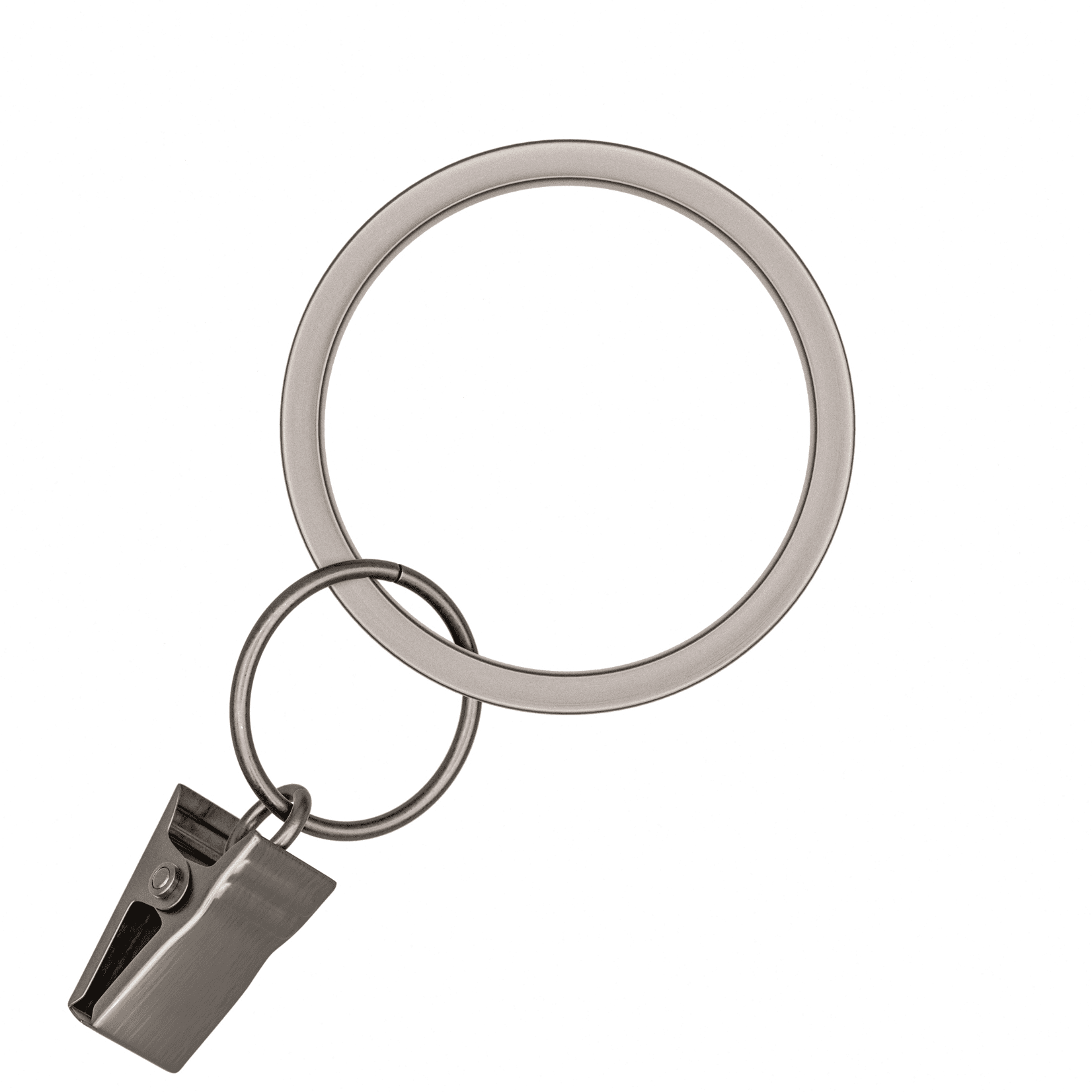 Better Homes & Gardens Plated Pewter Curtain Clip Rings (7 Pack)