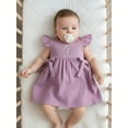 thumbnail image 6 of BemeyourBBs Baby Girls Birthday Dress 1 Year Old Birthday Outfit A-line Summer Dress Flying Sleeve Number Embroidery Princess Party Dress, 6 of 9