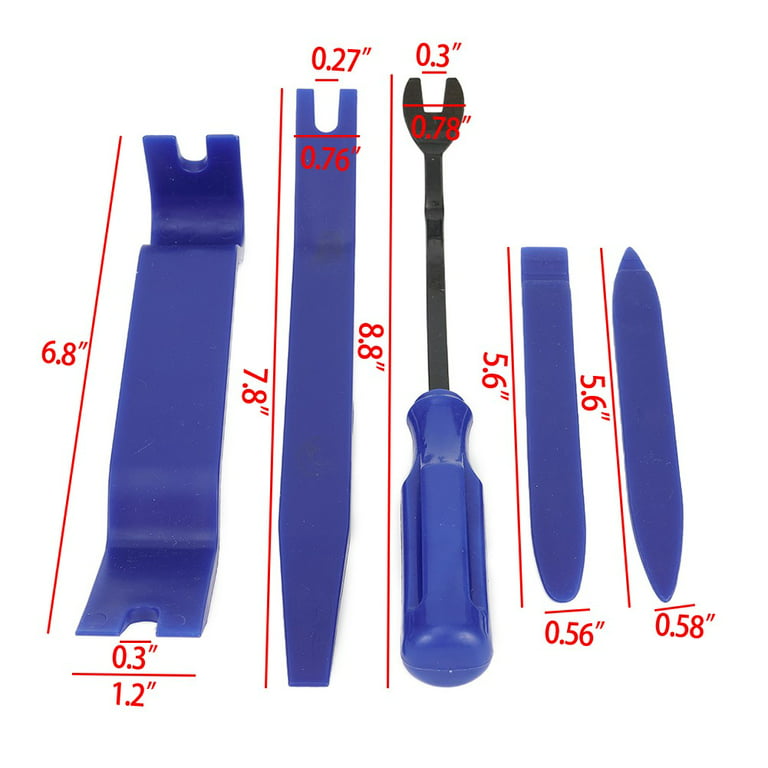 Leke Car Trim Removal Tool Kit Set Door Panel Fastener Auto Dashboard  Plastic Tools 