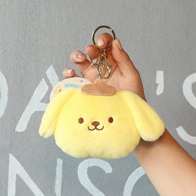 LLavero de monedero de felpa Sanrio Melody para niña, bonito monedero de Hello Kitty, colgante de felpa Cinnamoroll, juguete de peluche suave