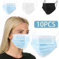thumbnail image 1 of Health Beauty 10Pcs M谩scara Facial Transpirable M谩scaras De Protecci贸n De Seguridad A Prueba De Polvo Adultos Unisex Face Cover Health Beauty, 1 of 7