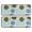 Geometric Flower and Dahlia Blue, variant on Geometric Flower and Dahlia Blue Anti Fatigue Kitchen Rugs Set Of 2, Non Slip Washable Decorative Floor Mats for Sink Laundry and Home Use, 17"x47"