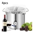 thumbnail image 1 of 8 Pack Brew Bags -Reusable Mesh Bag for Fruit Cider Grape Wine Press Drawstring Straining Brew in A Bag 38X42cm, 1 of 7