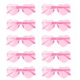 thumbnail image 1 of Gafas de sol AEAHALY Pink Heart sin montura para mujeres y niños x10, 1 of 7