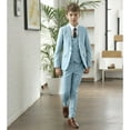 thumbnail image 4 of YuanLu Boy's Formal Suit Set 3 piece Slim Fit Kids Tuxedo Suits for Wedding Teen Toddler Boy Dress Suit Outfit, 4 of 5