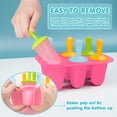 thumbnail image 3 of Moldes de silicona Miaowoof para helados, 6 cavidades, para niños pequeños, con palitos, 3 of 7