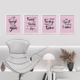 thumbnail image 2 of PixonSign Framed Wall Art Inspirational Motivational Collection Posters, Set of 4 Classic Typography Word Illustrations Wall Decor, Adhesive Canvas Prints for Home Decor - 8"x10" White, 2 of 5