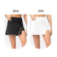 thumbnail image 4 of Sport Women Corta Corta Faleta de Tenis Atlética Running Gym Falda Deportiva Con Bolsillos, 4 of 6
