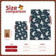 thumbnail image 3 of Cauagu Friendly Sharks Pattern Christmas Gift Bag,Drawstring Xmas Gift Bags Holiday Gift Wrapping Gift Pouch with Tag Holiday Gift Bags Party Favor Bags,1PCS-Medium, 3 of 9