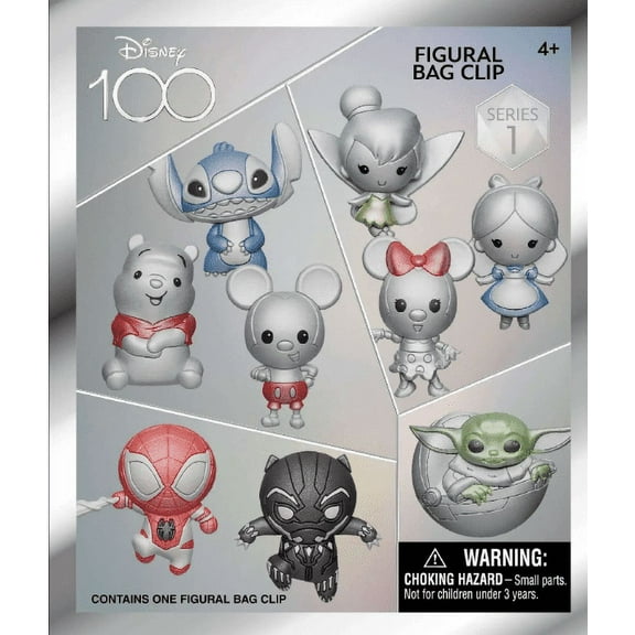 Disney 100 Multi 3D Foam Bag Clip - Series 1 (Single Blind Bag)