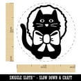 thumbnail image 2 of Cat in Christmas Wreath Rubber Stamp for Scrapbooking Crafting Stamping - Medium 1 Inch, 2 of 7