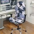 thumbnail image 4 of Housse Extensible pour Chaise de Jeu d'Ordinateur Pivotante, Housse de Fauteuil de Jeu, Forêt Tropicale, 4 of 9