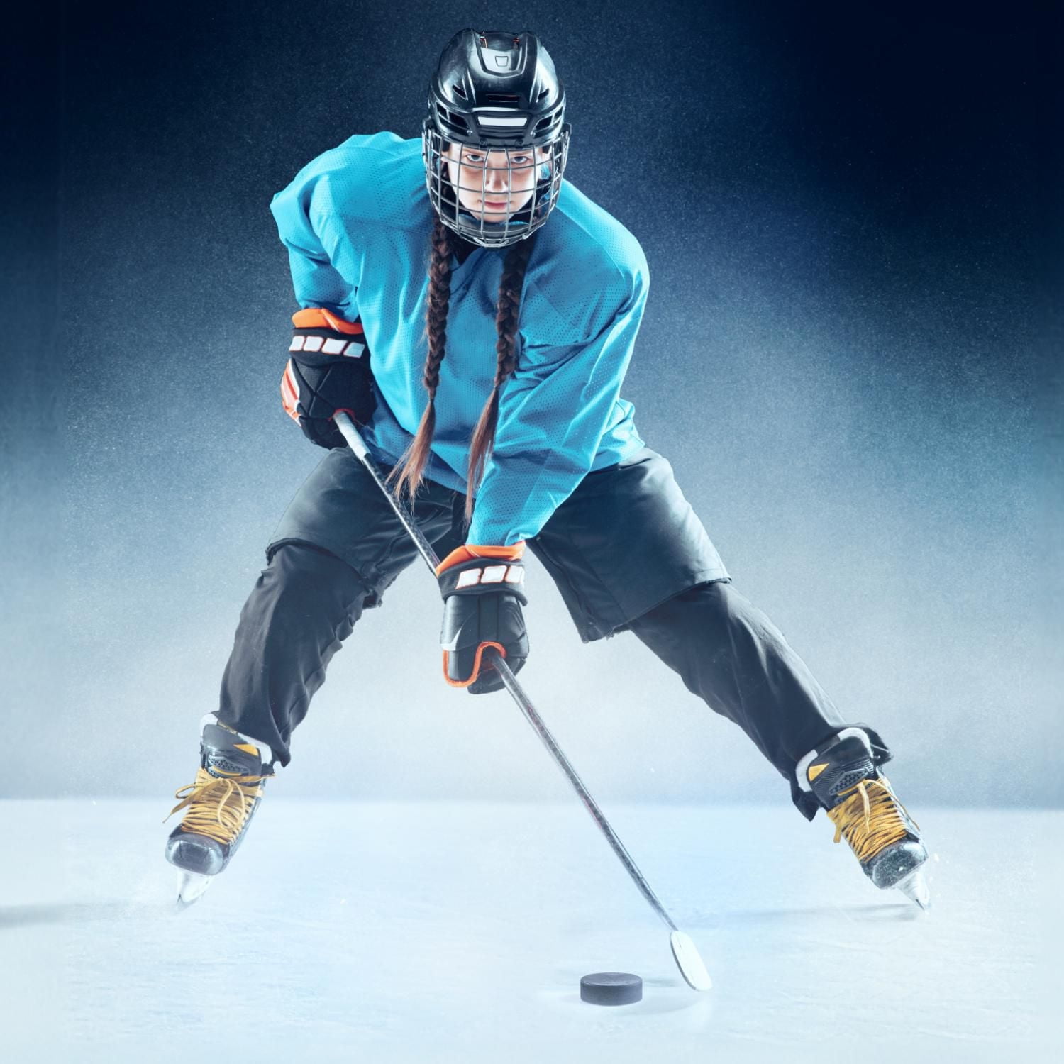 Hockey Jill Mesh Shorts with Protective Pad - Youth - Large / Extra-Large, with Hook and Loop